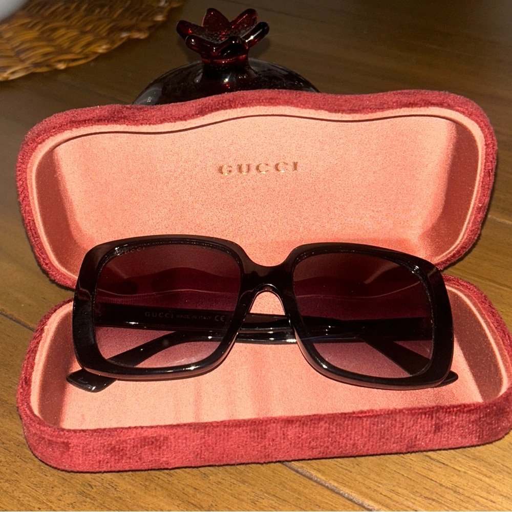 Gucci Women's Dark Brown Sunglasses